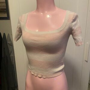 Striped Knit Women Top